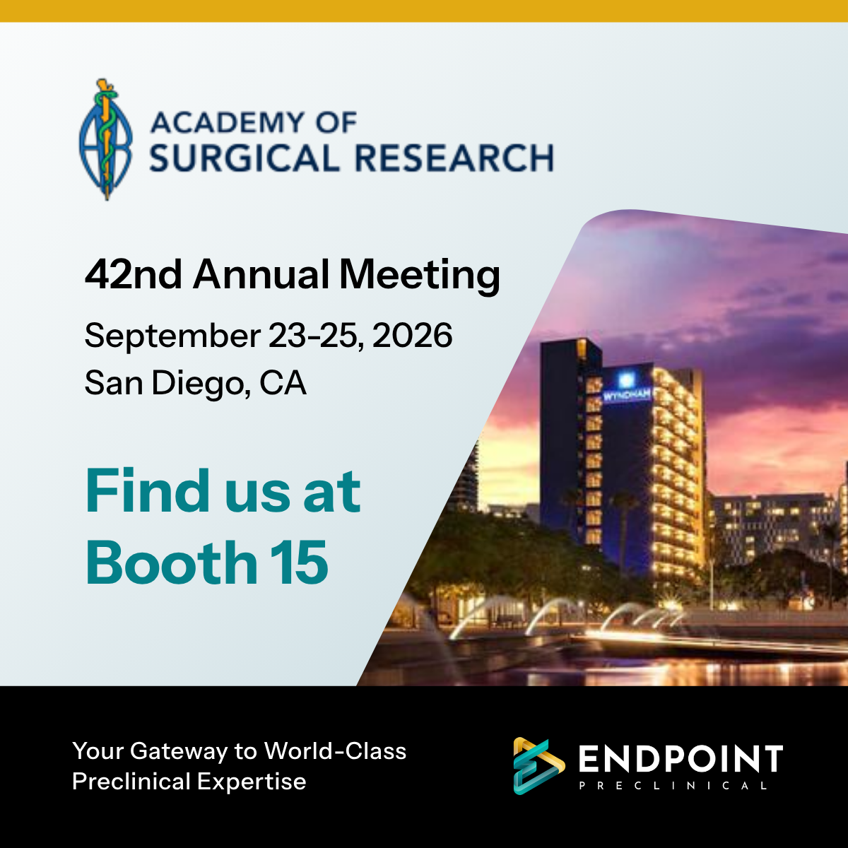 Academy of Surgical Research Annual Meeting – Endpoint Preclinical Academy of Surgical Research Annual Meeting - Endpoint Preclinical